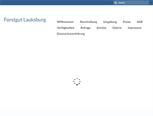 Tablet Screenshot of forstgut-lauksburg.de